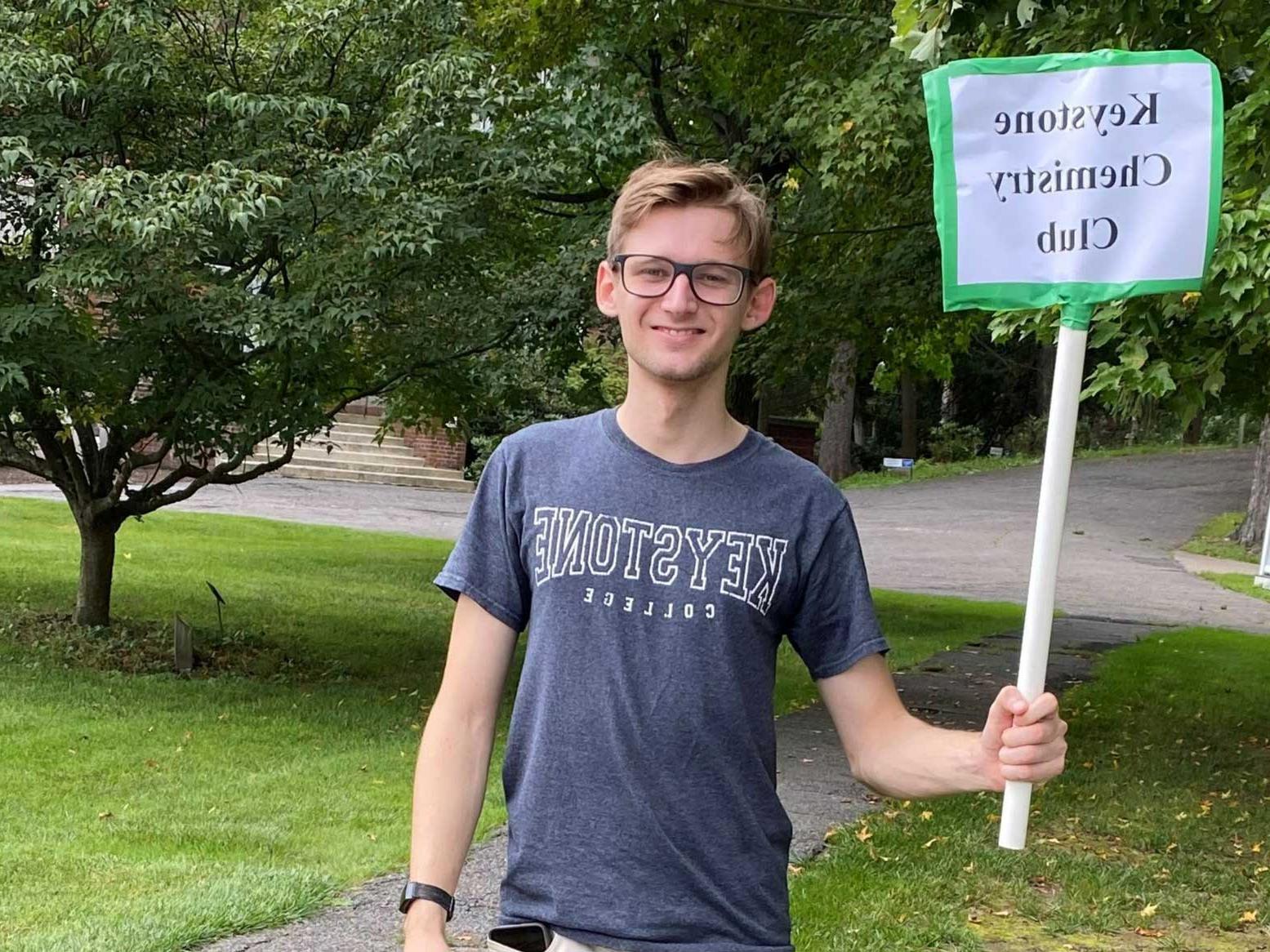 Chemistry degree student Jacob Magdon